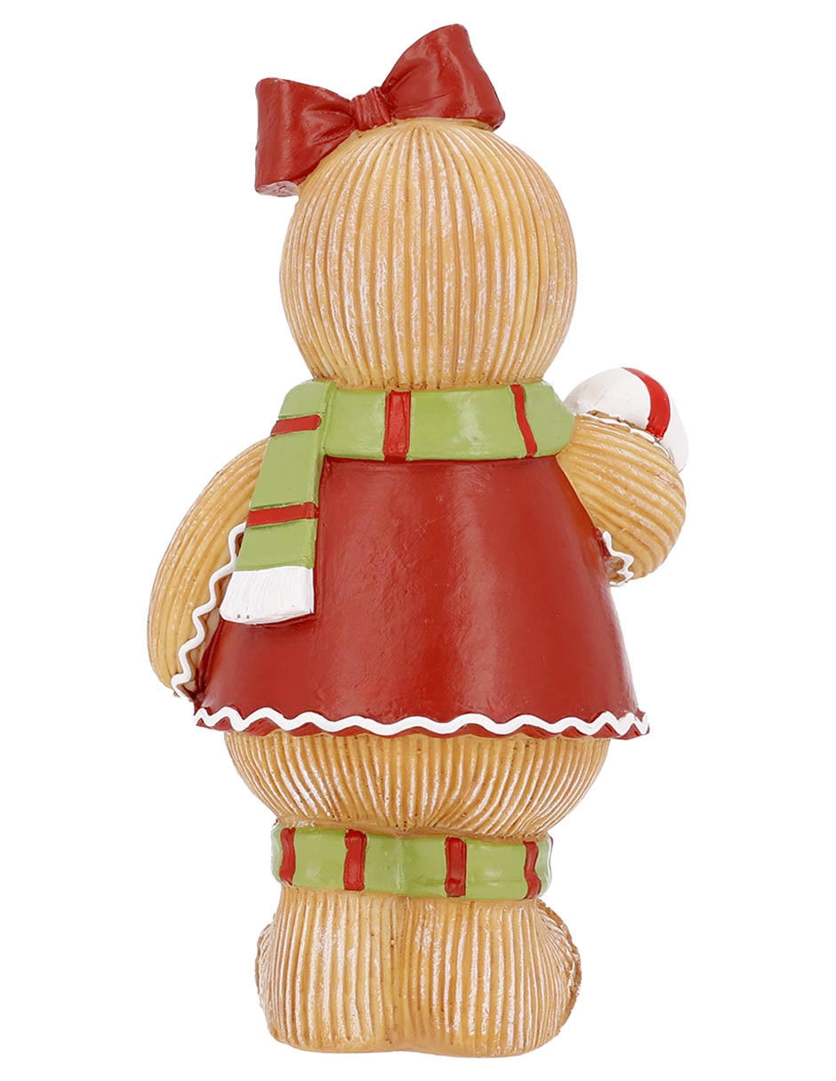 Figura decorativa navideña de muñeco de jengibre 3