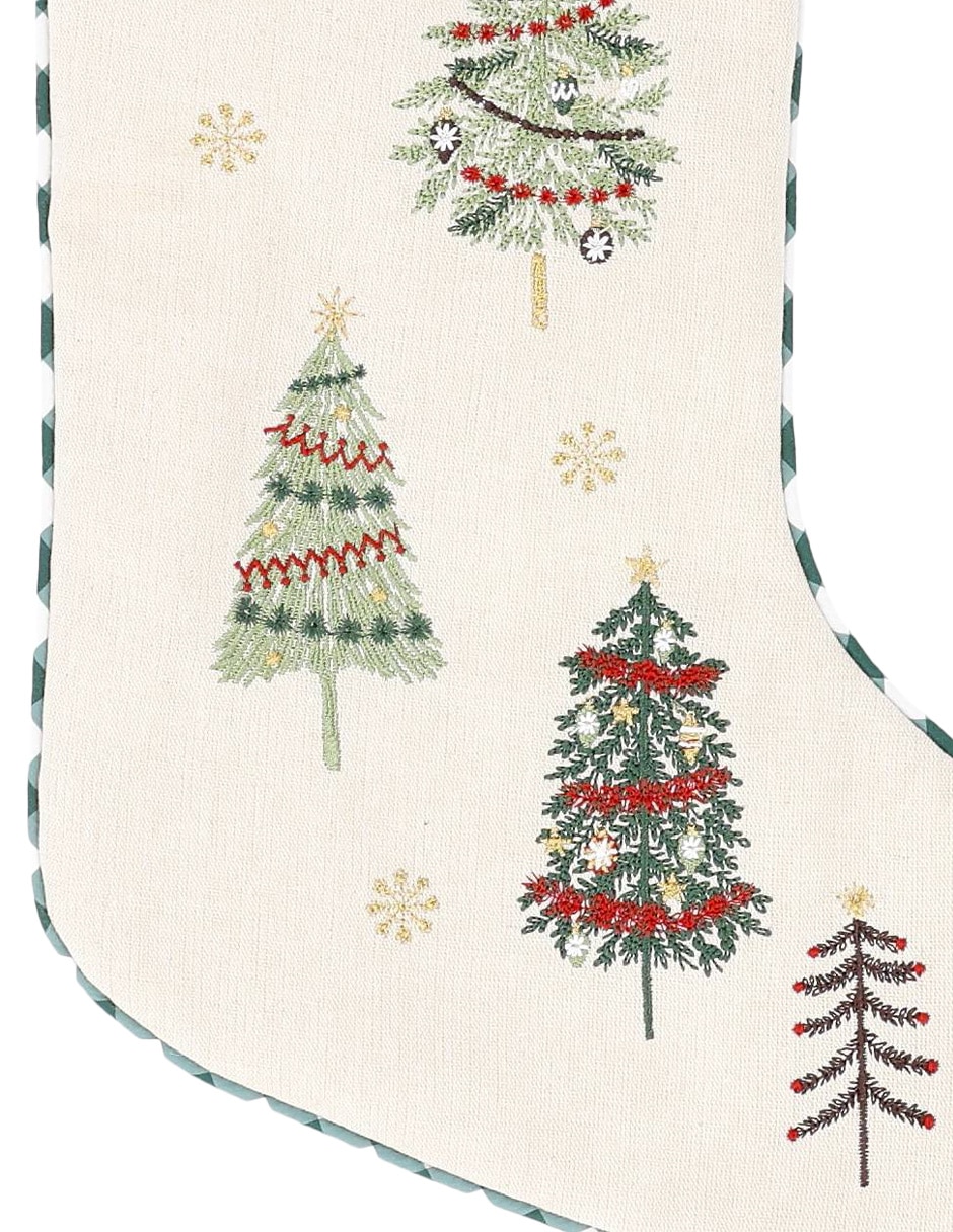 Bota navideña estampado árbol de navidad 3