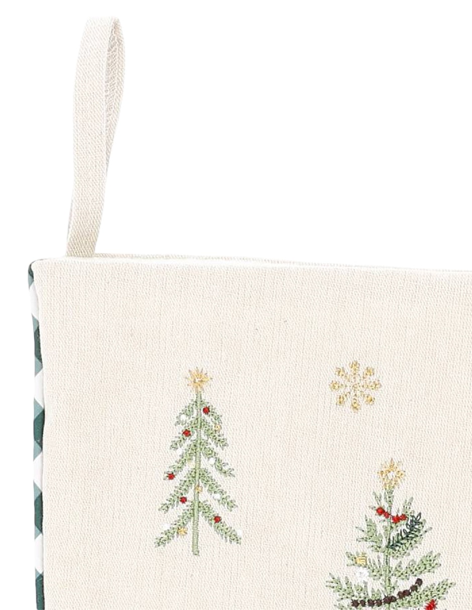 Bota navideña estampado árbol de navidad 4