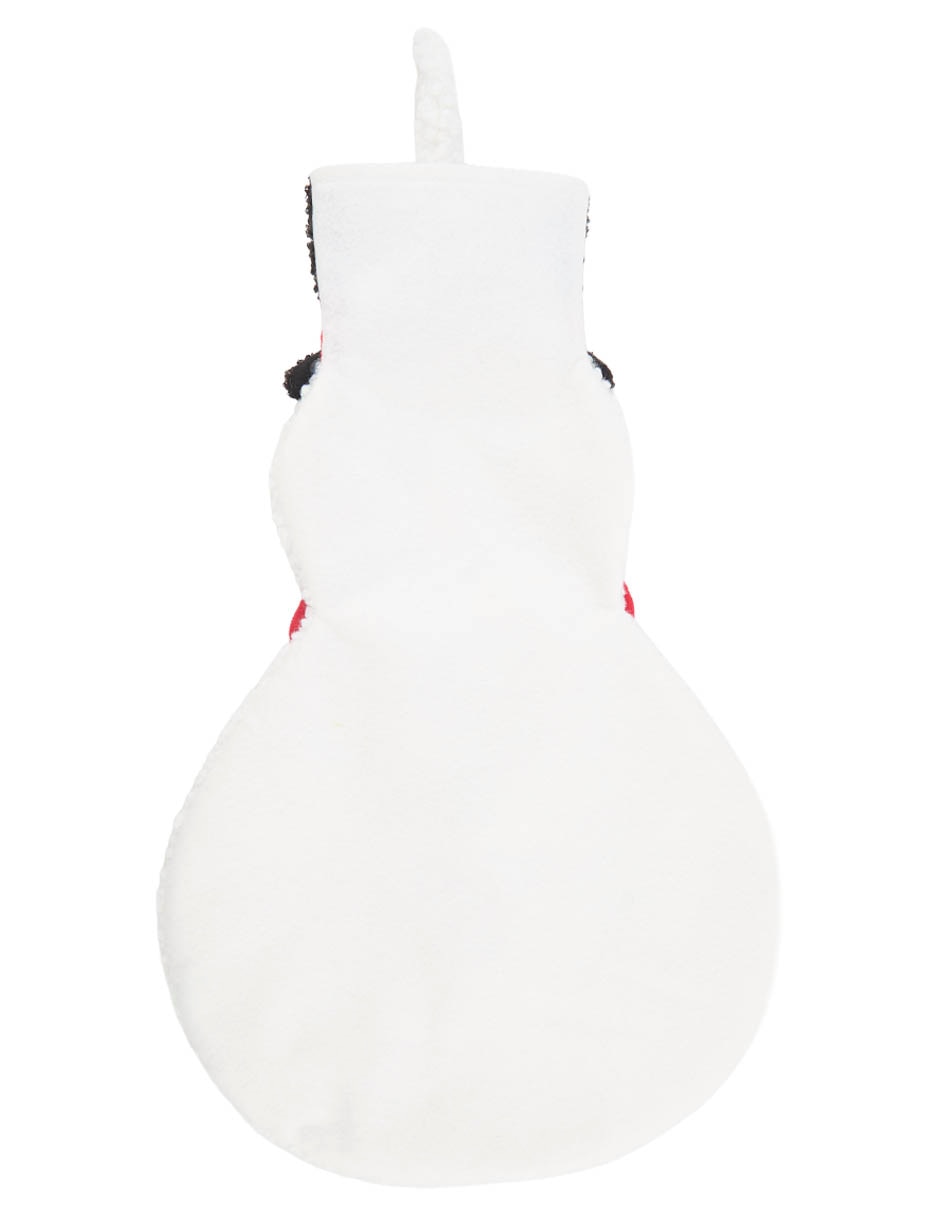 Figura de tela navideña de muñeco nieve 2
