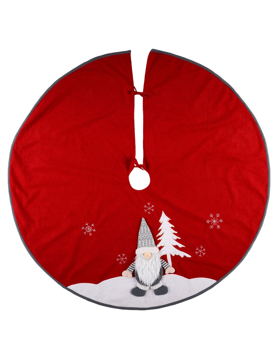 Pie de árbol estampado navideño Pie de árbol estampado navideño