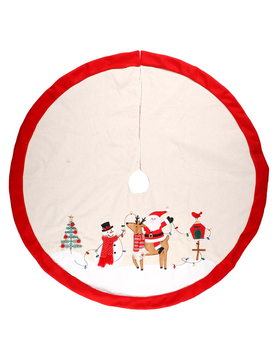 Pie de árbol estampado santa claus Pie de árbol estampado santa claus
