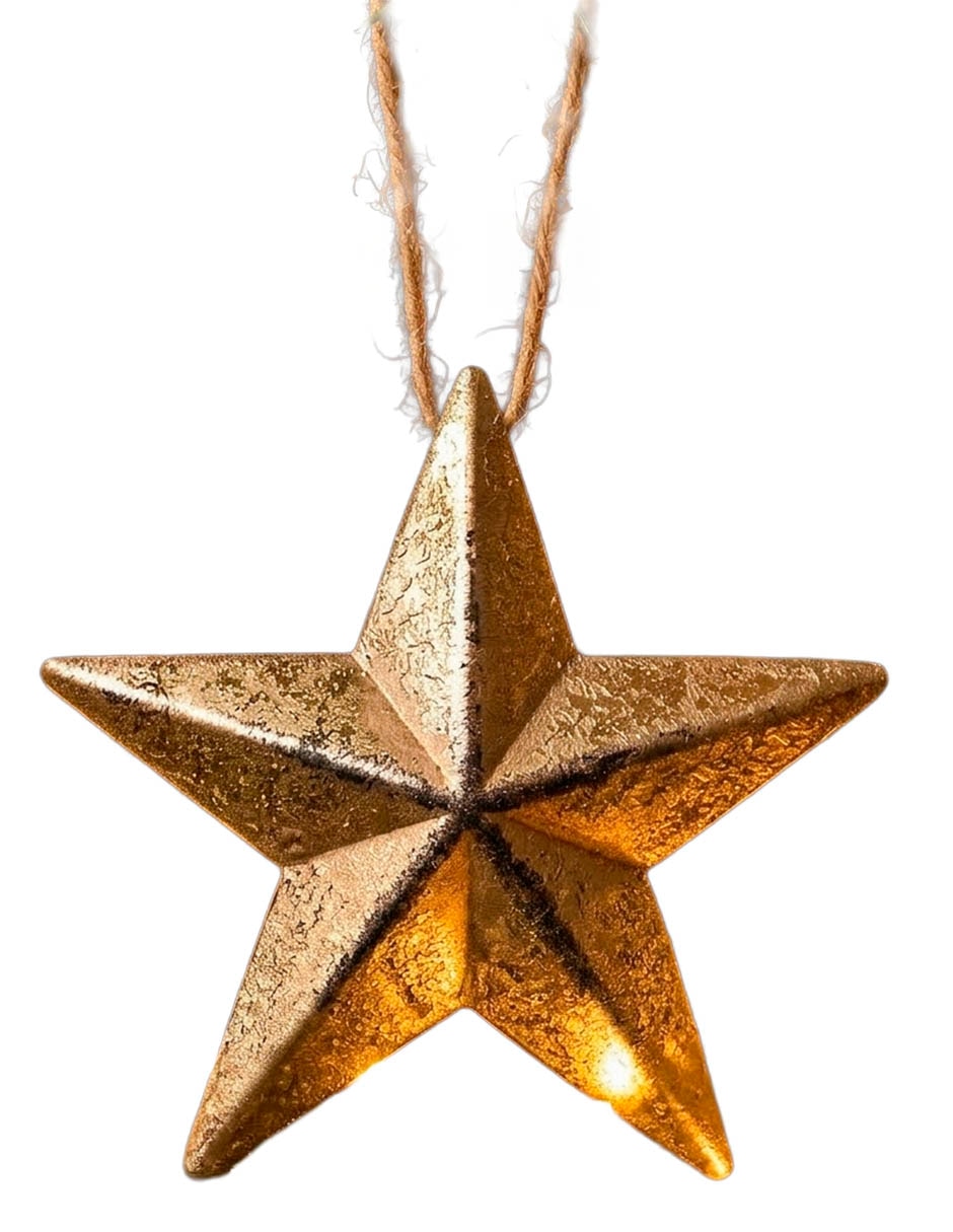 Ornamento navidad estrella 5
