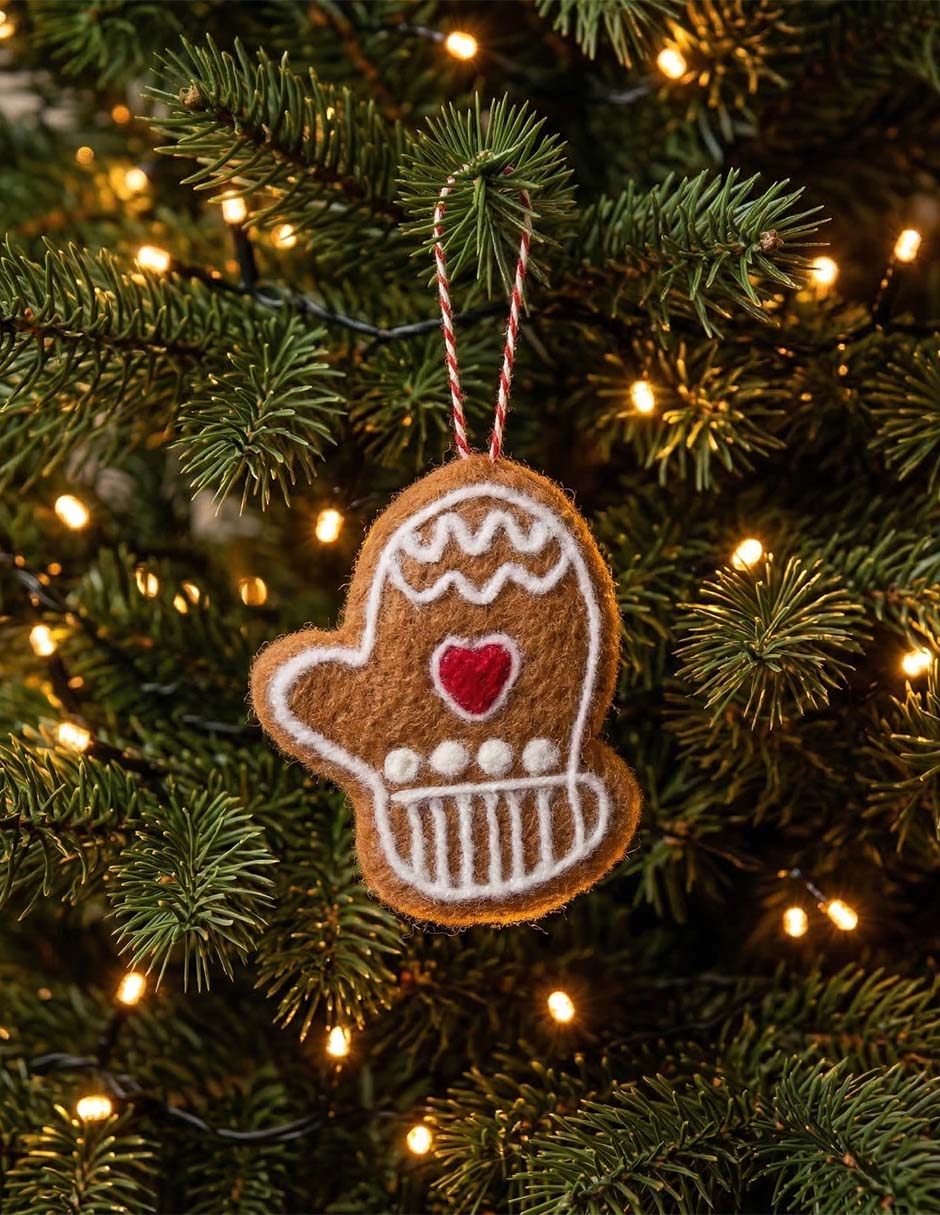 Ornamento navideño de guante 5