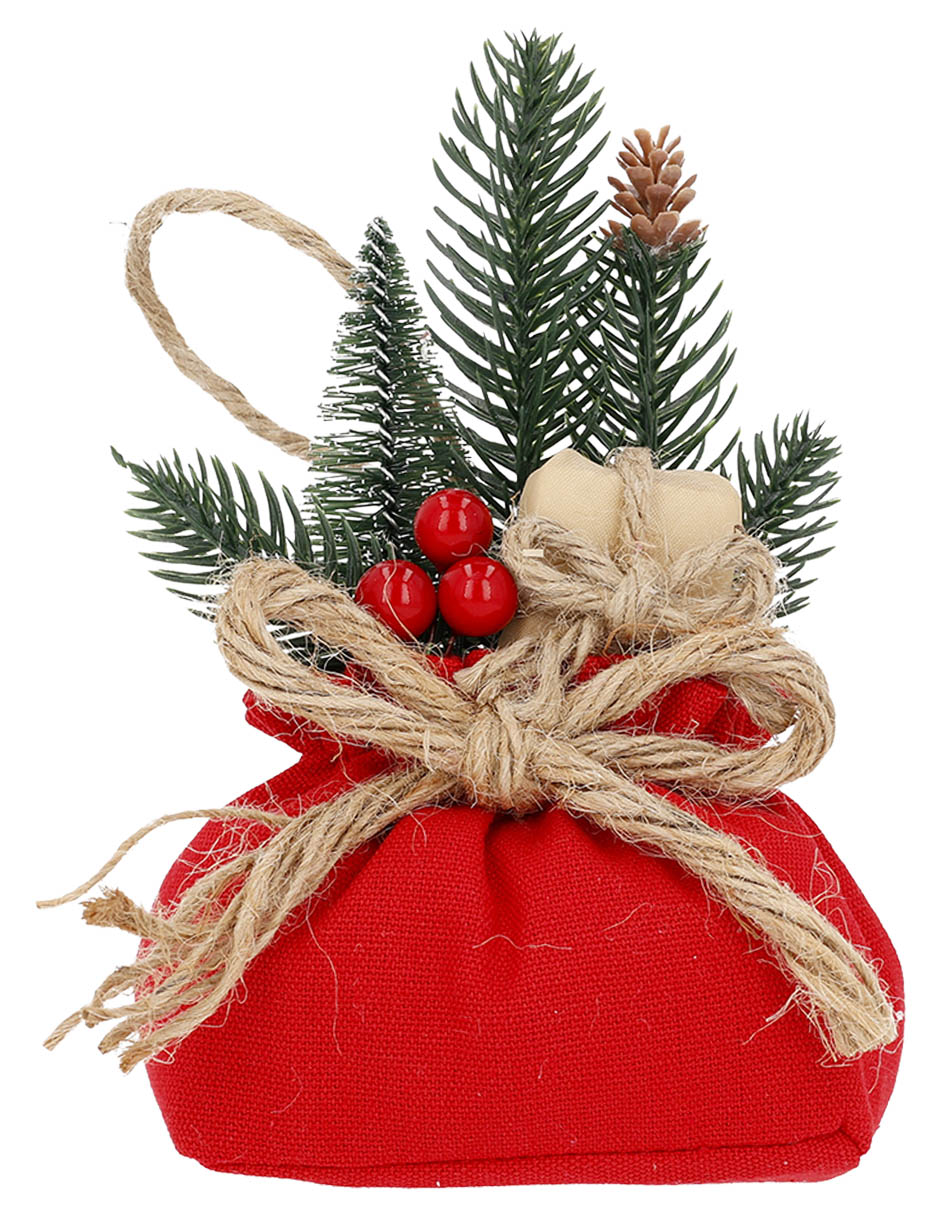 Ornamento navidad bolsa Ornamento navidad bolsa