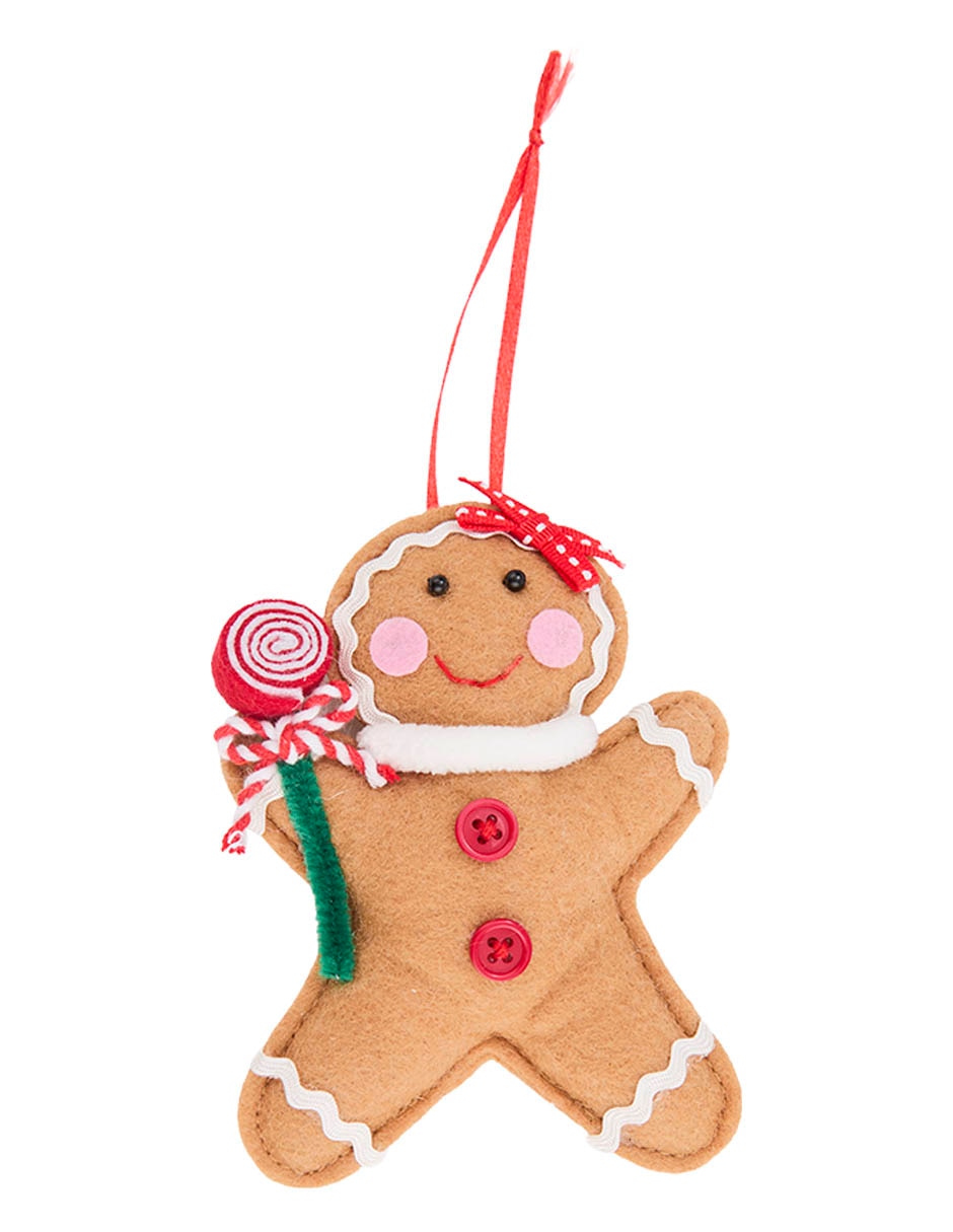 Ornamento navidad galleta de jengibre Ornamento navidad galleta de jengibre