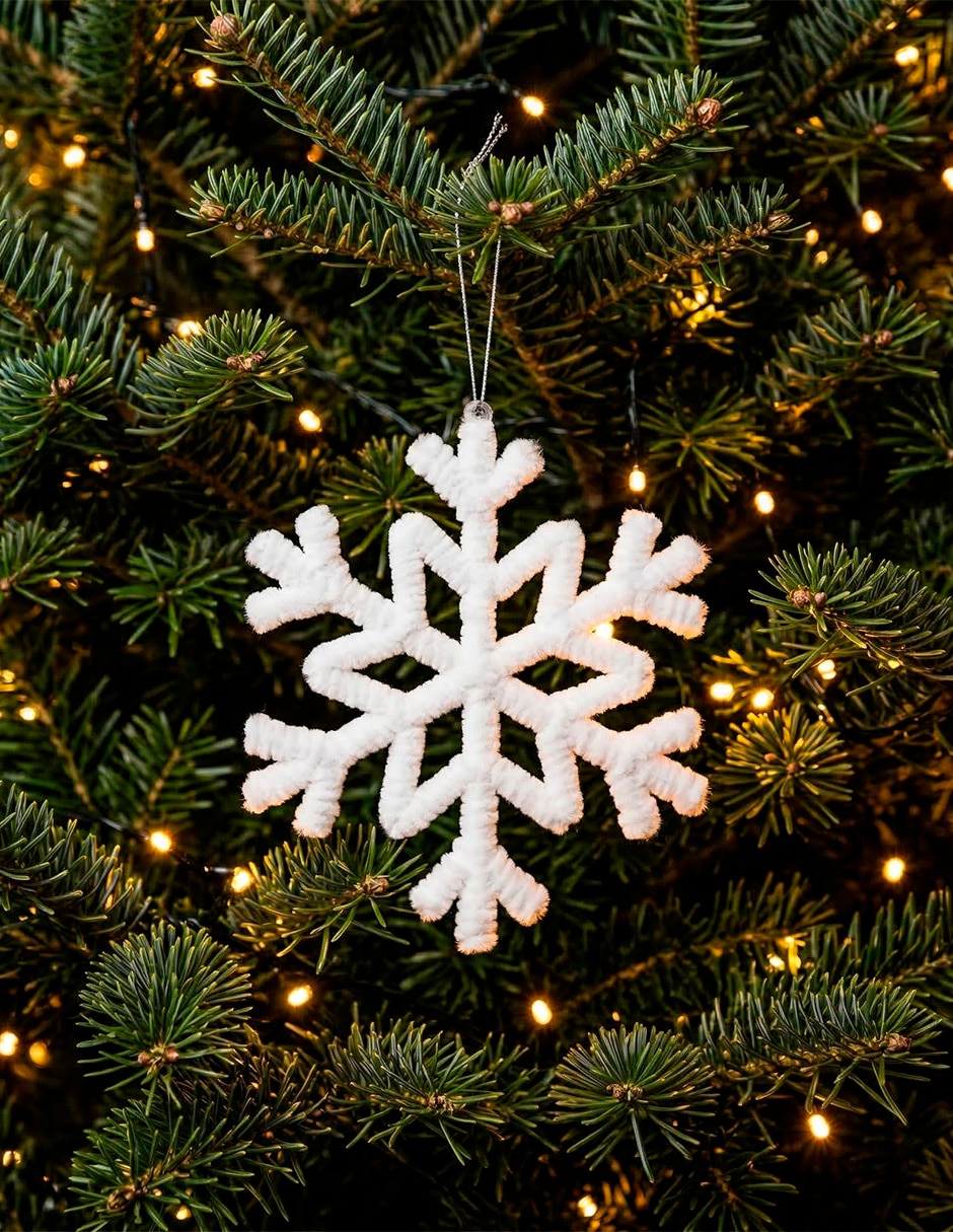 Ornamento navidad copo de nieve 5