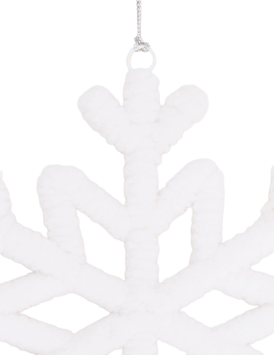 Ornamento navidad copo de nieve 4